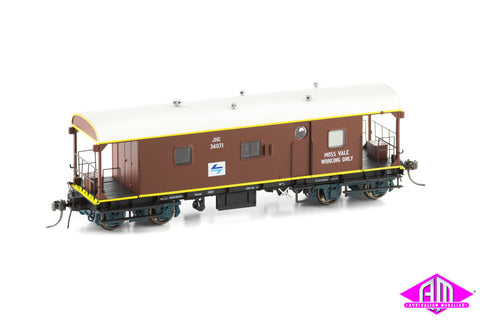 JHG Brake Van, JHG 34071 L7 Moss Vale Working