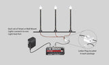 JP5654 - Wall Mount Lights - Gooseneck 2pc (HO Scale)