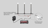 JP5659 - Wall Mount Lights - Entry 2pc (N Scale)