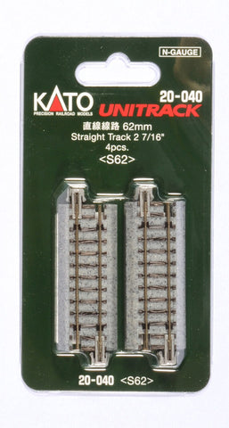KA20-040 - Unitrack - Straight 62mm 4pc (N Scale)