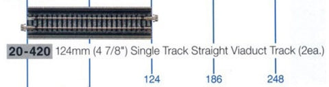 KA20-420 - Unitrack - Straight - Viaduct 124mm (N Scale)