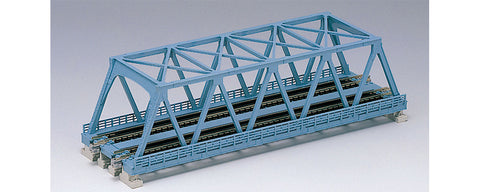 KA20-436 - Unitrack Double Truss Bridge - Light Blue (N Scale)