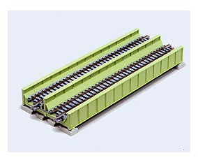 KA20-456 - Unitrack Double Track Plate Girder Bridge - Light Green (N Scale)