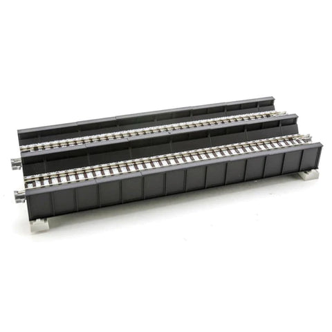 KA20-458 - Unitrack Double Track Plate Girder Bridge - Black (N Scale)