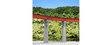 KA20-465 - Deck Girder Bridge - Single Track - Curve - 448mm - 15 Degrees - Red (N Scale)