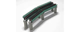 KA20-467 - Deck Girder Bridge - Curve - 448mm - 15 Degrees - Grey (N Scale)