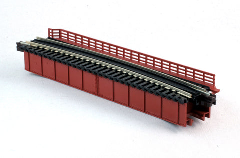 KA20-470 - Deck Girder Bridge - Single Track - Red (N Scale)