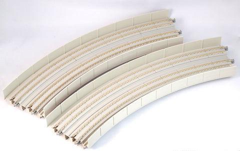 KA20-544 - Double Track Viaduct - Superelevated Curve - 414/381mm Radius - 45 degree (N Scale)