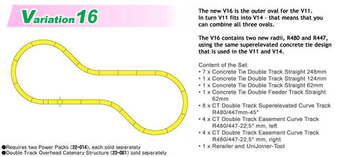 KA20-876 - Double Track Outside Set - V16 (N Scale)