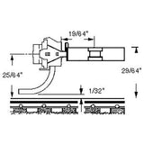 KD-118 - #118 "SF" Shelf All Metal Self Centering Whisker Coupler - Medium (9/32") Centerset Shank 2pr (HO Scale)