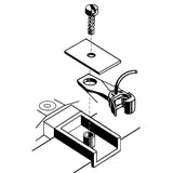 KD-118 - #118 "SF" Shelf All Metal Self Centering Whisker Coupler - Medium (9/32") Centerset Shank 2pr (HO Scale)