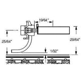 KD-119 - #119 "SF" Shelf All Metal Self Centering Whisker Coupler - Medium (9/32") Underset Shank 2pr (HO Scale)