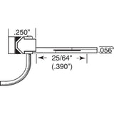 KD-141 - #141 Metal Self Centering Whisker Coupler - Long (25/64") Underset Shank 2pr (HO Scale)