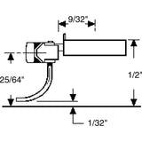 KD-142 - #142 Metal Self Centering Whisker Coupler - Medium (9/32") Overset Shank 2pr (HO Scale)