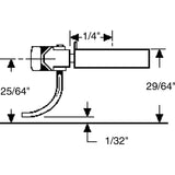 KD-143 - #143 Metal Self Centering Whisker Coupler - Short (1/4") Centerset Shank 2pr (HO Scale)