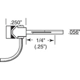 KD-143 - #143 Metal Self Centering Whisker Coupler - Short (1/4") Centerset Shank 2pr (HO Scale)