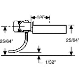 KD-144 - #144 Metal Self Centering Whisker Coupler - Short (1/4") Underset Shank 2pr (HO Scale)