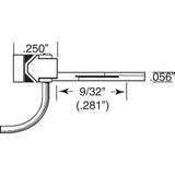 KD-147 - #147 Metal Self Centering Whisker Coupler - Medium (9/32") Underset Shank 2pr (HO Scale)