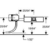 KD-21 - #21 Long (25/64") Underset Shank 2pr (HO Scale)