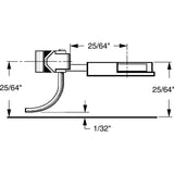 KD-21 - #21 Long (25/64") Underset Shank 2pr (HO Scale)