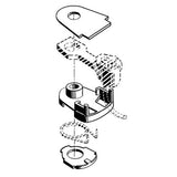 KD-233 - #233 30-Series Draft Gear Boxes, Draft Gear Box Lids & Spring Lids - 10pr (HO Scale)