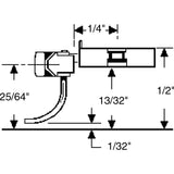 KD-25 - #25 Short (1/4") Overset Shank 2pr (HO Scale)