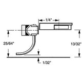 KD-25 - #25 Short (1/4") Overset Shank 2pr (HO Scale)