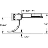 KD-25 - #25 Short (1/4") Overset Shank 2pr (HO Scale)