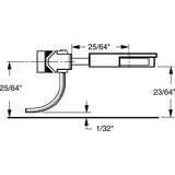 KD-26 - #26 Long (25/64") Centerset Shank 2pr (HO Scale)