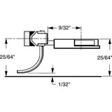 KD-27 - #27 Medium (9/32") Underset Shank 2pr (HO Scale)