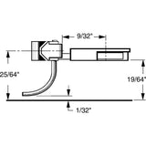 KD-27 - #27 Medium (9/32") Underset Shank 2pr (HO Scale)