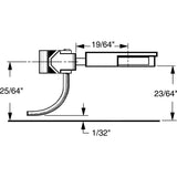 KD-28 - #28 Medium (19/64") Centerset Shank 2pr (HO Scale)