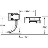 KD-31 - #31 Long (25/64") Underset Shank 2pr (HO Scale)