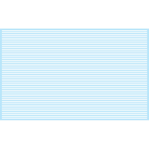 KD-3125 - #3125 Street Decal - Solid Solid White Lines (HO Scale)