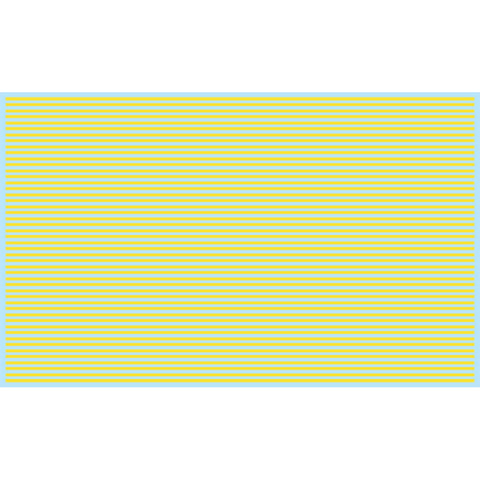 KD-3126 - #3126 Street Decal - Solid Solid Yellow Lines (HO Scale)
