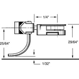 KD-33 - #33 Short (1/4") Centerset Shank 2pr (HO Scale)