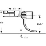 KD-33 - #33 Short (1/4") Centerset Shank 2pr (HO Scale)