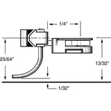 KD-34 - #34 Short (1/4") Underset Shank 2pr (HO Scale)