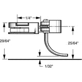 KD-34 - #34 Short (1/4") Underset Shank 2pr (HO Scale)