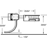 KD-36 - #36 Long (25/64") Centerset Shank 2pr (HO Scale)