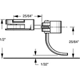 KD-36 - #36 Long (25/64") Centerset Shank 2pr (HO Scale)