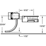 KD-37 - #37 Medium (9/32") Underset Shank 2pr (HO Scale)