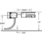 KD-39 - #39 Long (25/64") Overset Shank 2pr (HO Scale)