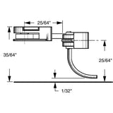 KD-39 - #39 Long (25/64") Overset Shank 2pr (HO Scale)