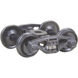 KD-550 - #550 Bettendorf 50-Ton Self Centering Trucks with 33" Smooth Back Wheels - Metal Fully Sprung (HO Scale)