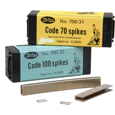KD-700-31 - #700-31 Code 70 & 83 Track Spikes - Use Twin Rail Spiker (HO Scale)