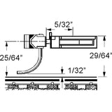 KD-711 - #711 3/4 Size Old Time Coupler - Black 2pr (HO Scale)