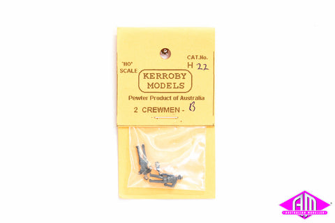 KM-H22 - Crewman B (Stand + Shovel) (HO Scale)