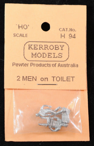 KM-H94 - Men on Toilet - 2pc (HO Scale)