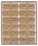 KRM-7002 - NSW Vehicle Number Plates - 4 Sets (7mm Scale)